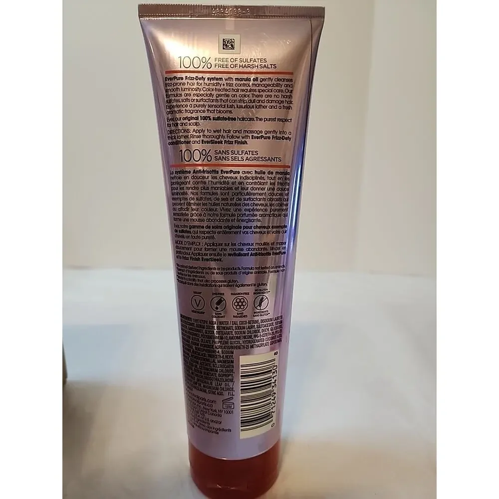 L'Oreal Paris EverPure Sulfate Free Frizz Defy Shampoo, 8.5 Fl. Oz.